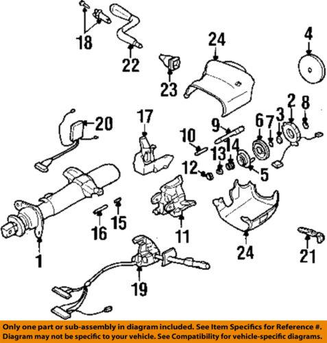 Gm oem 88965342 steering column-case