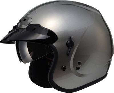 Gmax gm32 o/f helmet w/sun shield titanium m g1320475