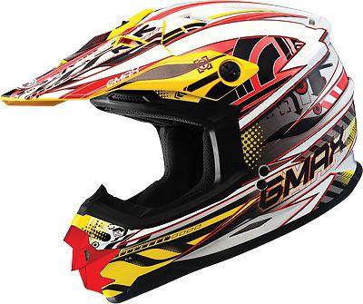 Gmax gm76x xenotron helmet white/red/yellow l g3767206