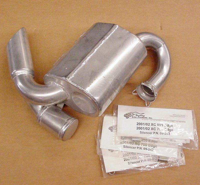 Polaris 2001 2002 xc 700 800 edge snowmobile exhaust silencer 09-242 new 