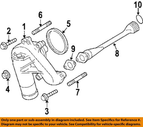 Gm oem 12635594 water connection gasket/engine coolant pipe gasket