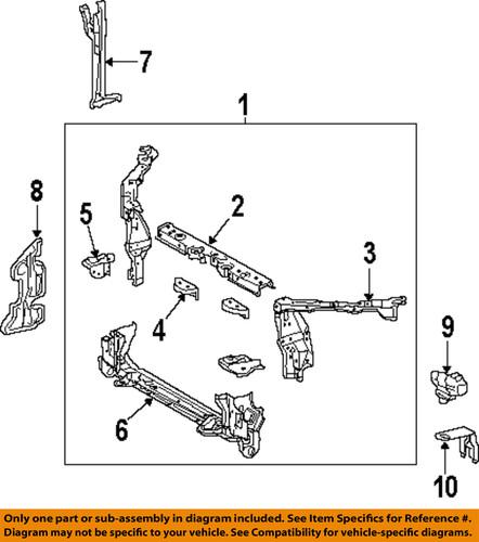 Toyota oem 5320302110 radiator support-upper support