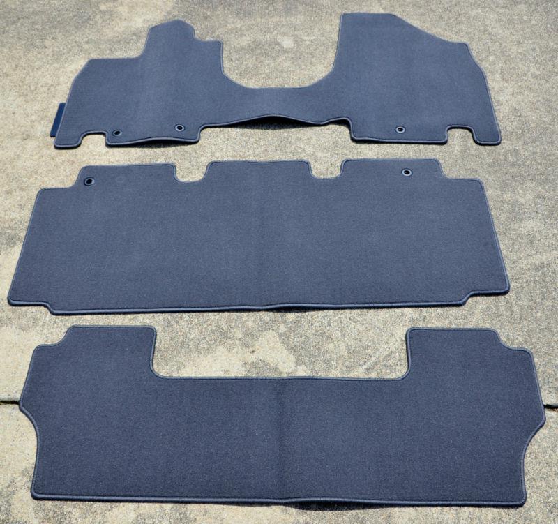 New oem factory original honda odyssey 11 12 13 floor mat kit set all 3 rows