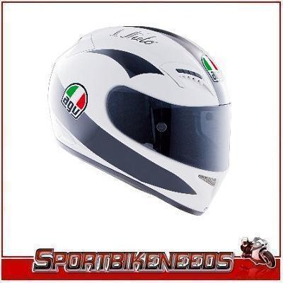 Agv t2 nieto replica white gray helmet xlarge xl