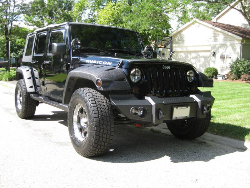 Fab fours jk07-b1851-1 lifestyle winch bumper 07-10 wrangler