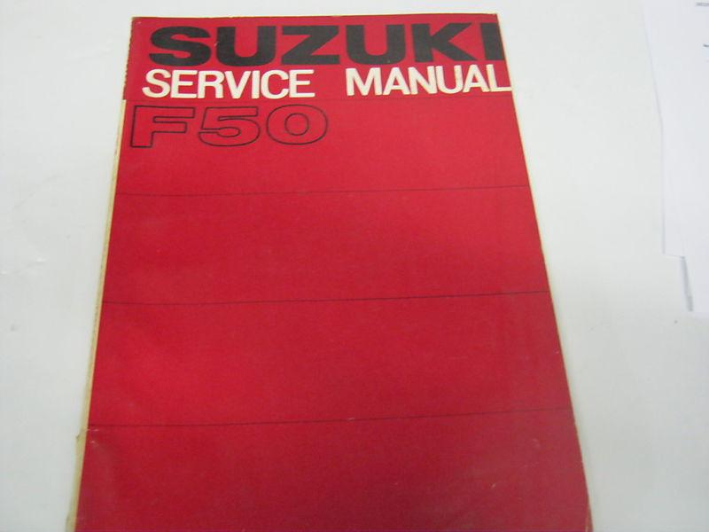 Suzuki f50 nos service manual genuine suzuki 1970-1971