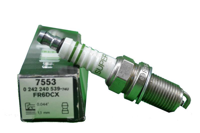 Bosch super spark plug fr6dcx 7553 single 0 242 240 539 green stripe