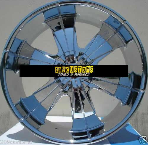 (4) 24" inch rims wheels tires vw 166 tahoe silverado suburban escalade gmc 