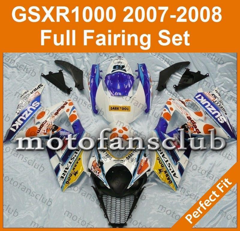 Fit suzuki gsxr 1000 07 08 gsx-r 2007 2008 fairing bodywork plastics k7 #09 c