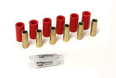 Energy suspension 2-2101r bushing front/rear leaf spring set jeep red