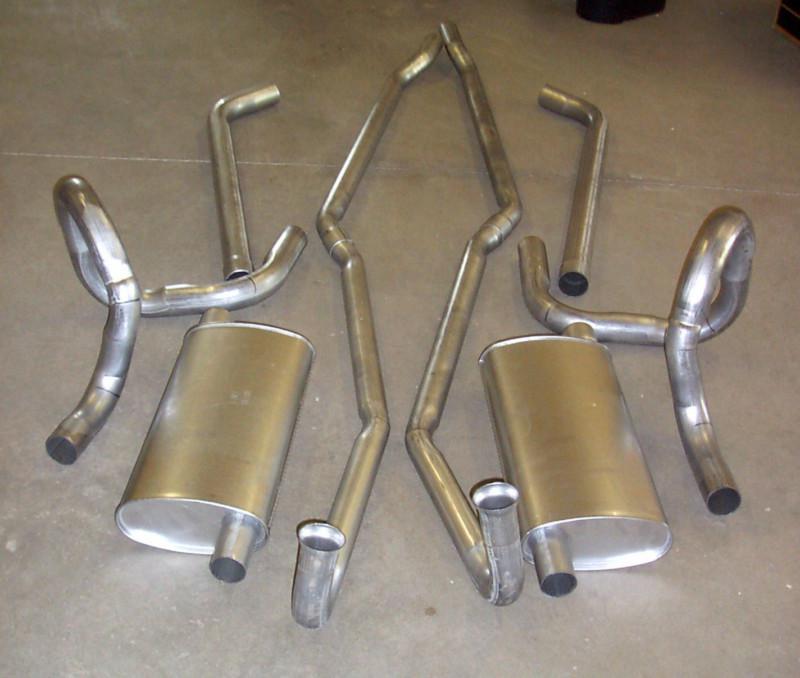 1970 pontiac grand prix dual exhaust system, aluminized