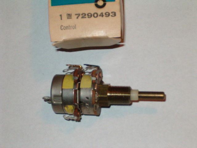 1965 corvair pb radio tone volume on off switch nos gm delco radio part 7290493