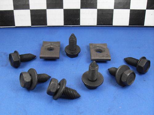 Nos 67 68 69 70 chevy impala chevelle hood latch lock plate bolts hardware kit!