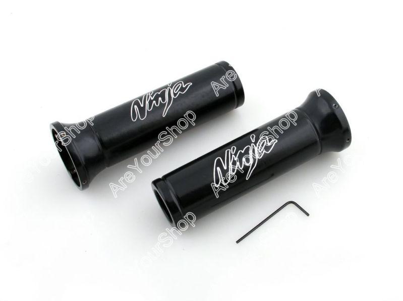 Handlebar grips kawasaki "ninja" 250 500 600 636 black billet