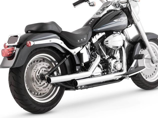 Vance & hines straightshots full exhaust chrome harley fxstdi deuce 01-06