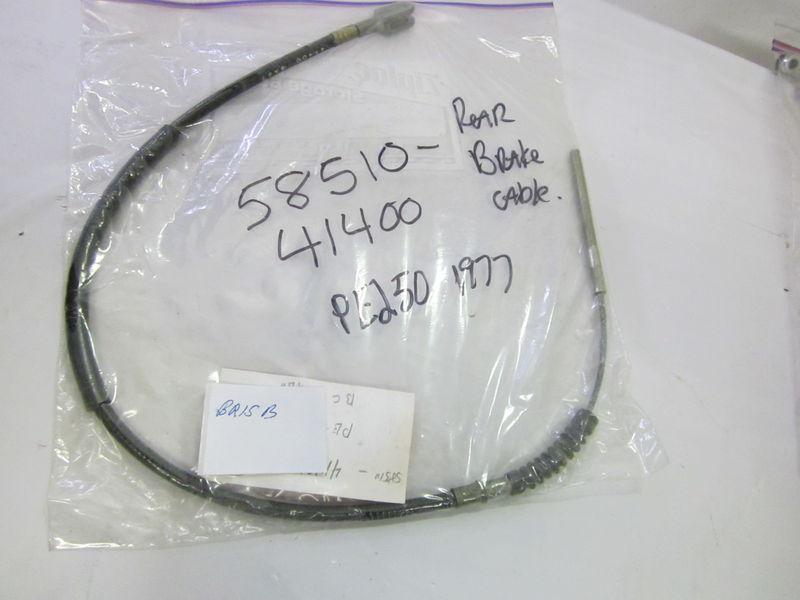 Suzuki pe250 1977 nos rear brake cable    p.n. 58510-41400