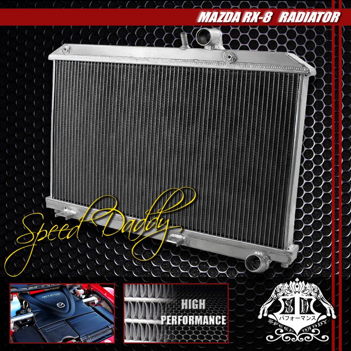 Dual core racing full aluminum radiator 04-08 mazda rx-8/rx8 se3p jmzse 13b-msp