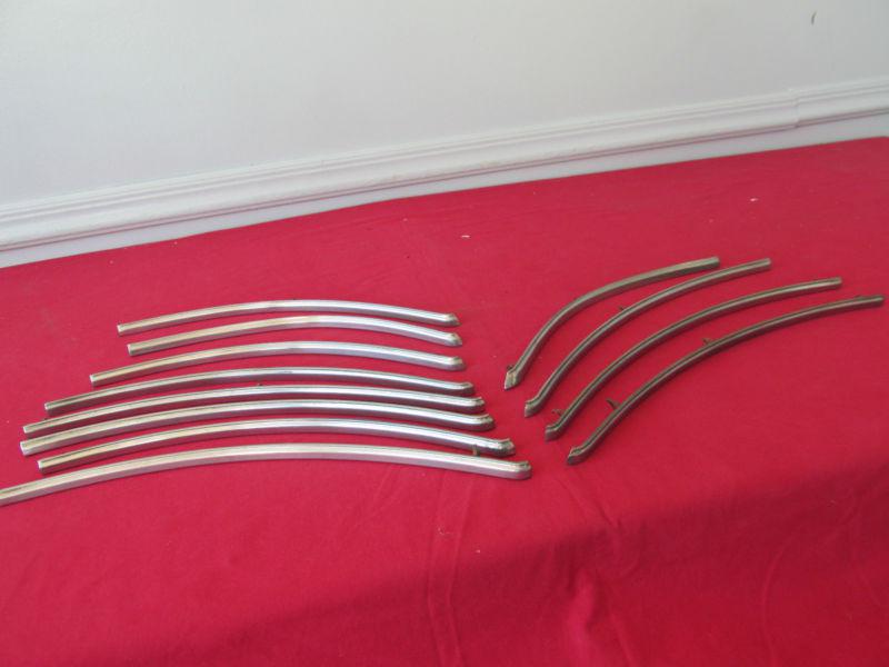 1941 plymouth stainless grille moulding trim 12 pcs nice straight 1013