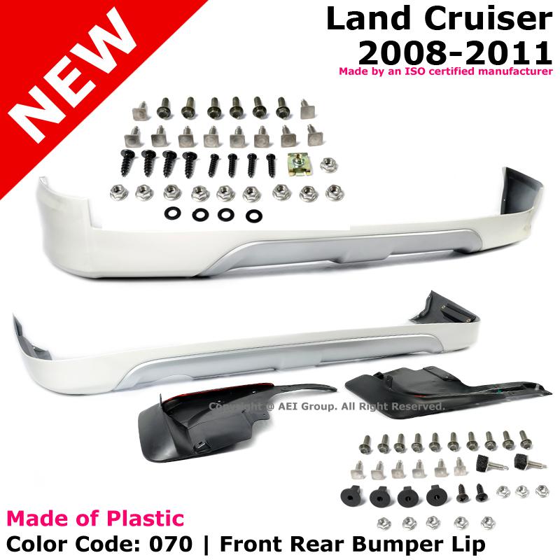 Toyota land cruiser 08-11 front rear bumper lip spoiler body kit mud guard