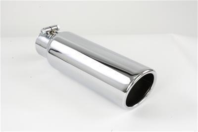 (2) pacesetter monza exhaust tips 2 1/2" in slip-on 3 1/2" out polished 95-9776