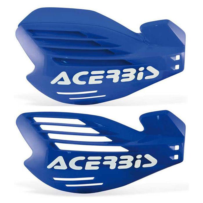 Acerbis x-force handguards blue pair universal mount kit yz yzf wr wrf sx exc