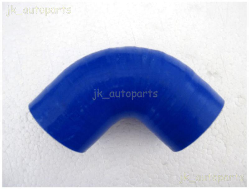 2.5" / 2.5 inch silicone elbow 90 degree reducer blue hose turbo 64mm / 64mm