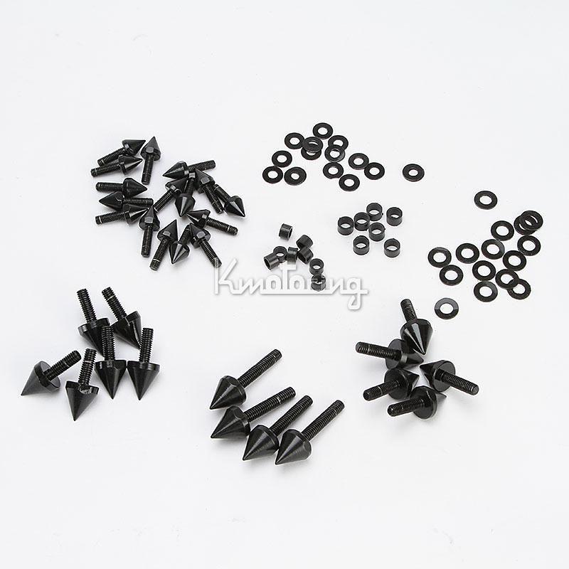 Black spike fairing bolts kit  for suzuki gsxr750 gsxr 750 00-03/1000 01 02 wow