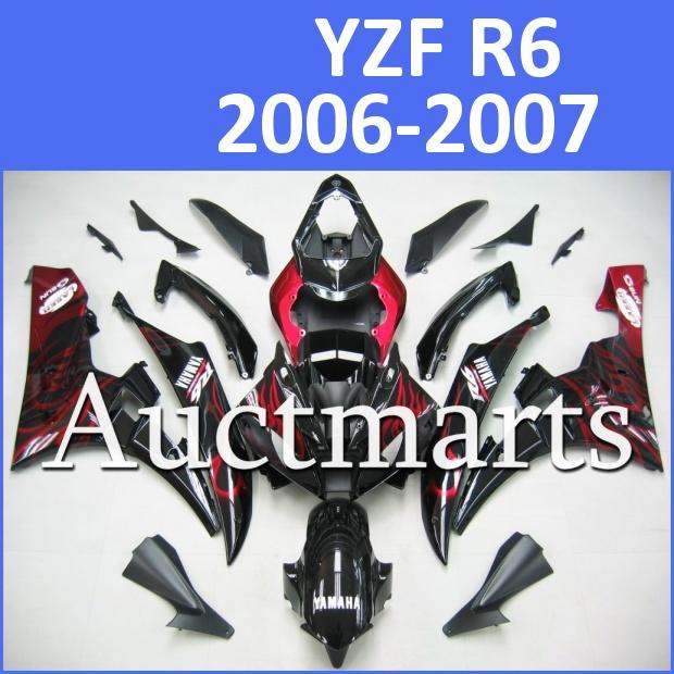 Fit yamaha yzf r6 06 07 yzfr6 2006 2007 600 fairing kit abs bodywork d11 d11