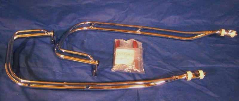 New genuine harley davidson nostalgic chrome saddlebag guard kit #91179-09