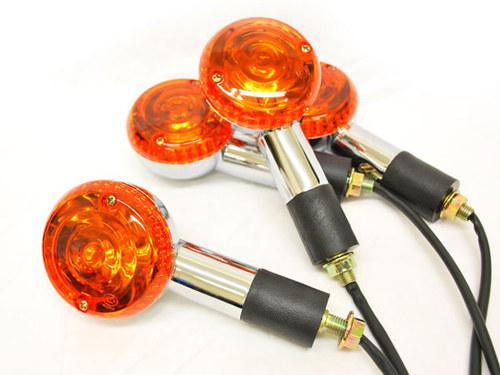 4 pcs clear round turn signals lights for kawasaki coyote mini trail bike 75 90