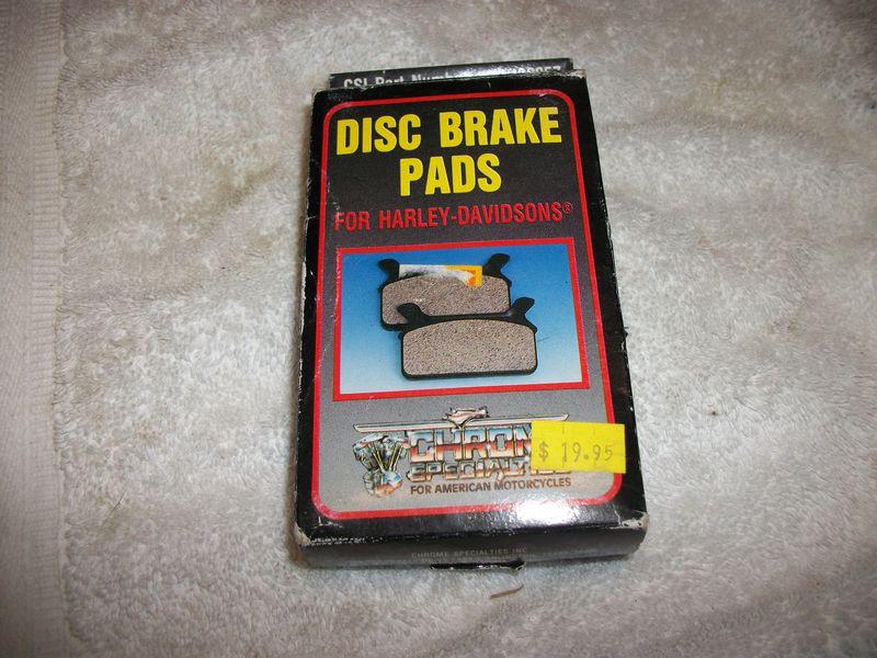 Harley rear brake pads flt flht flhs 86-90 replaces oem 43957-86b new in box