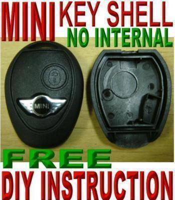 Mini r50 r53 shell "free diy replacement" keyless entry key remote "case only"