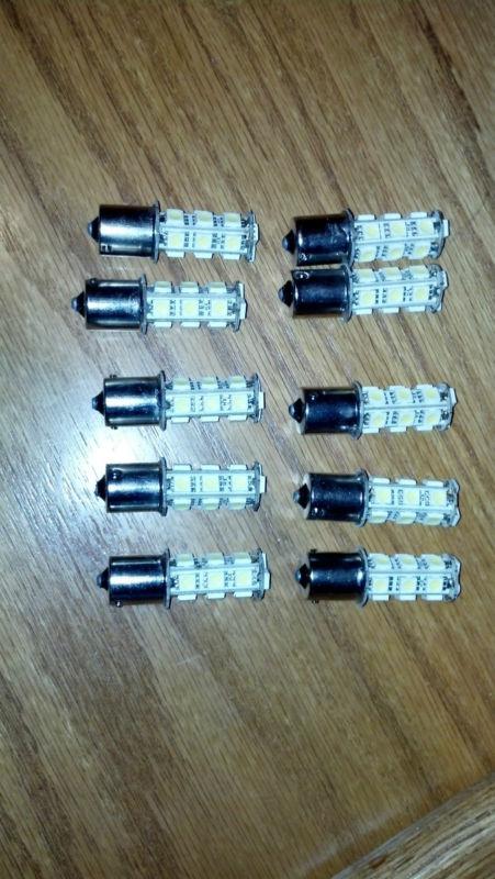 10 led bulbs with 18 led's on each for a 1156 bulb socket