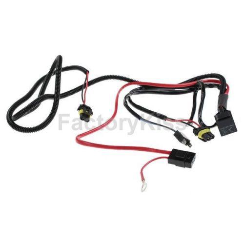 Xenon hid car fuse relay wire wiring harness for h7