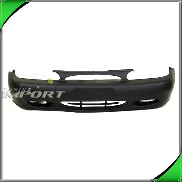 97-02 escort 4/5dr front bumper cover replacement raw black plastic non-primed