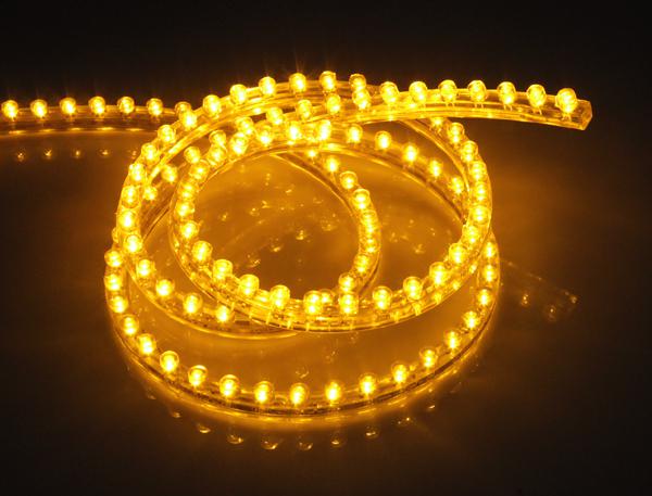 Home car truck motor flexible strip light 120cm pvc 120led waterproof yellow