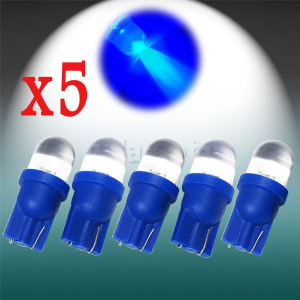 5x t10 194 w5w 1 led blue dome instrument interior car light lamp bulb