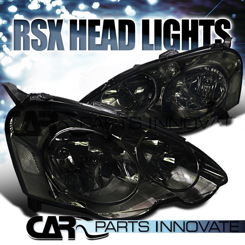 Acura 02-04 rsx jdm tinted diamond head light signal pair smoke