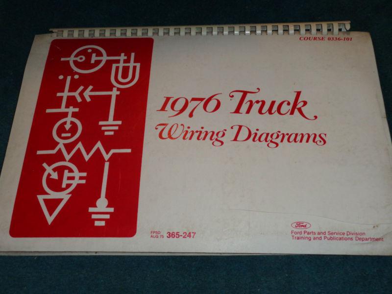 1976 ford truck master wiring diagram set original pickup thru big trucks!!!