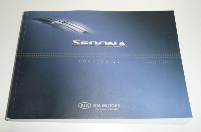 2010 10 kia sedona factory owners manual only … free ship