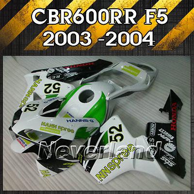 Fairing kit for 03-04 honda cbr 600 rr f5 2003-2004 cbr600rr injection abs #w&bk