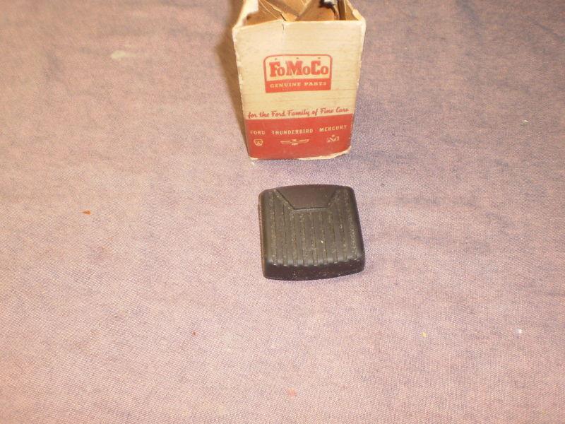 Ford 59,64 fullsize, 61,64 thunderbird, 59,60 edsel park brake pedal pad oem nos