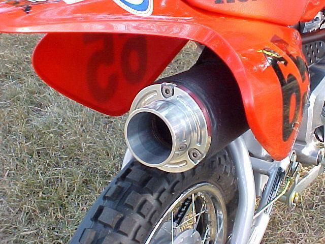 Billet exhaust power tip for honda xr80/crf80 or xr100/crf100 or crf110f