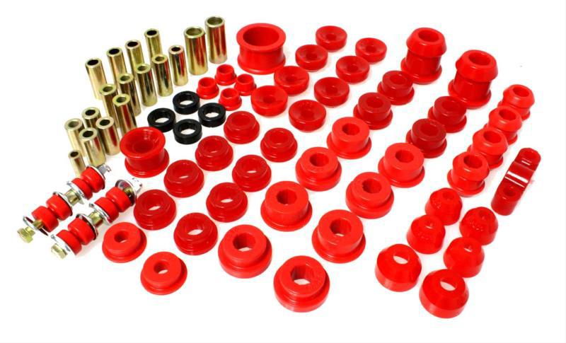 Energy suspension bushing kit polyurethane red for honda civic/civic del sol