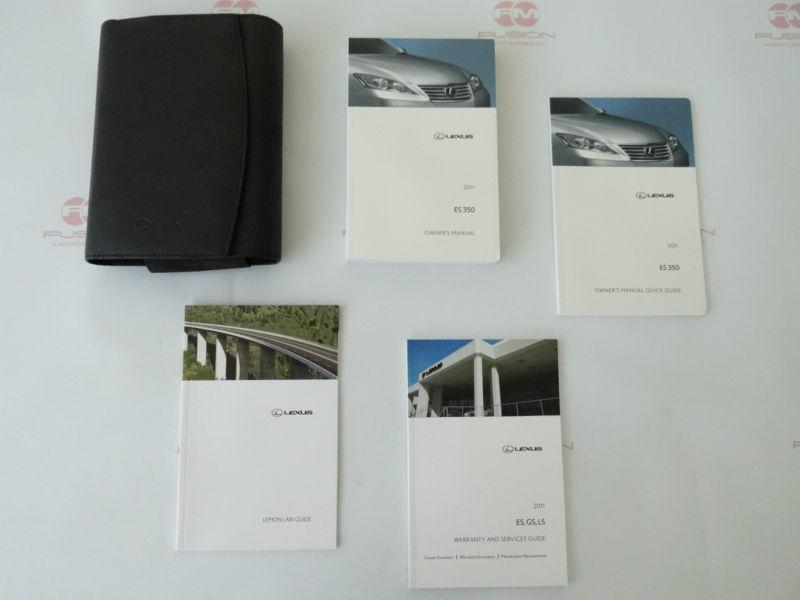 2011 lexus es350 es 350 owners owner manual with case new 