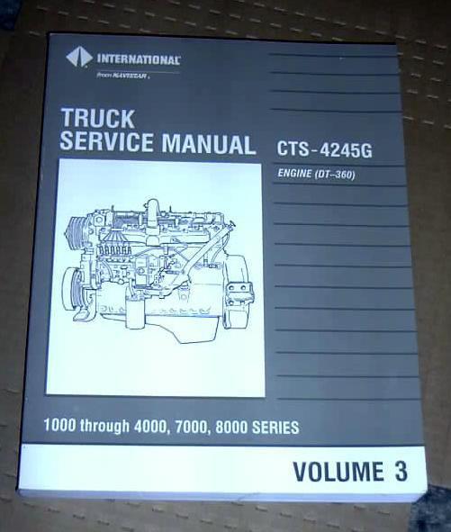 1989 90 international truck series 1000-4000,7000, 8000 7.3l diesel engine manul