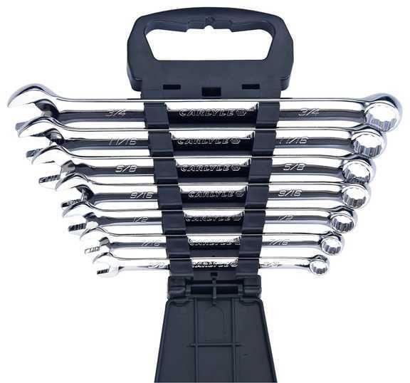 Carlyle hand tools cht cwl1207 - wrench set - combination end, long non-slip ...