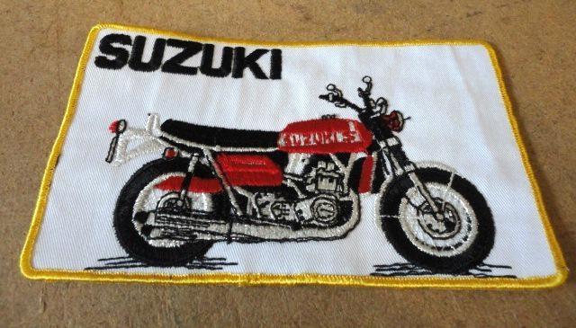 Vintage suzuki  embroidered sew on patch