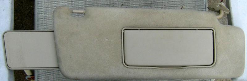 99 00 01 02 03 lexus rx300 sun visor rh passenger tan lighted mirror extender