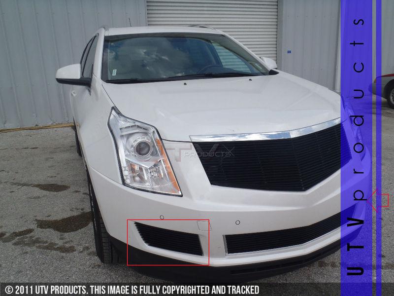 2010 2011 2012 2013 cadillac srx 2pc fog lights black billet grille replacement